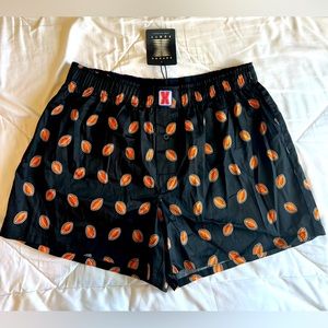 FENTY SPORT BY RIHANNA Black Football Boxer Shorts, NWT
